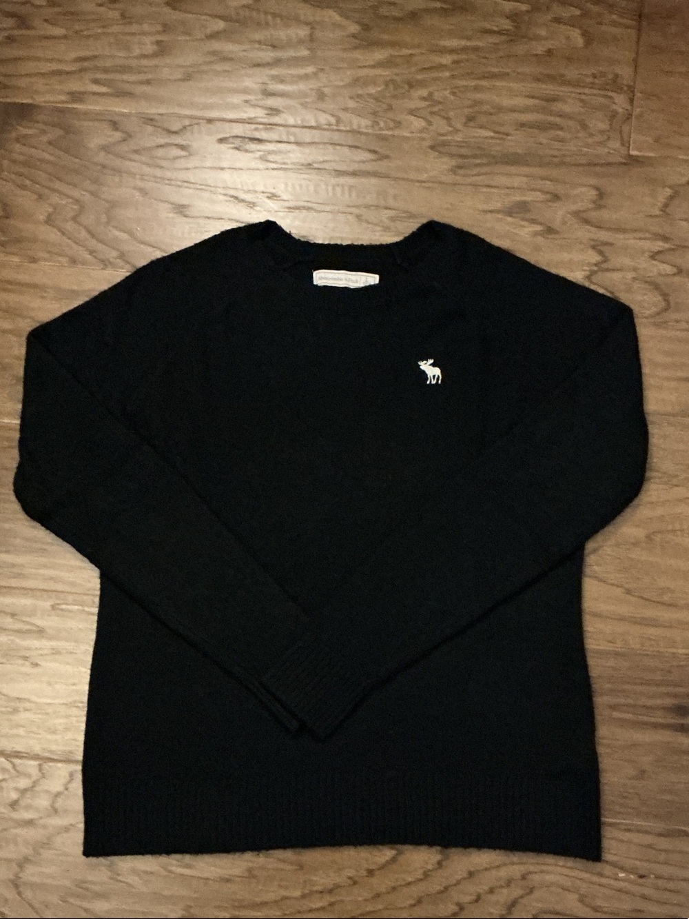 Abercrombie & Fitch vintage Men’s L  Black Crewneck Sweater with Small Logo